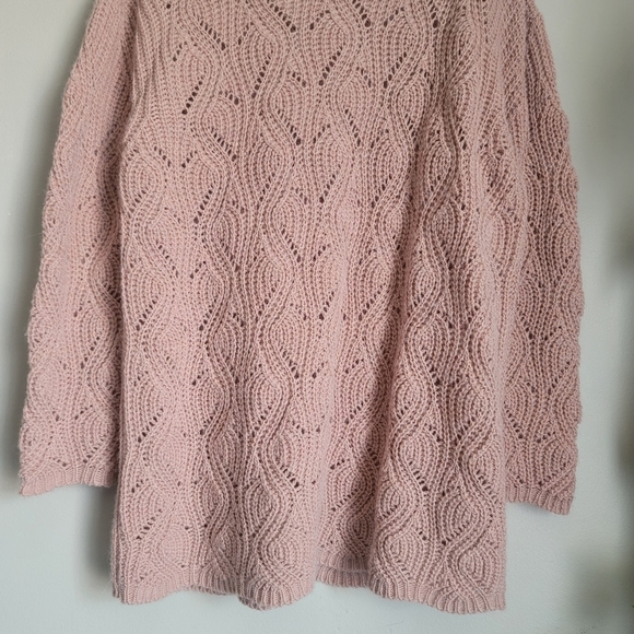 Belina Pullover Longsleeve Knit Sweater Size L in Pale Pink - Picture 5 of 11